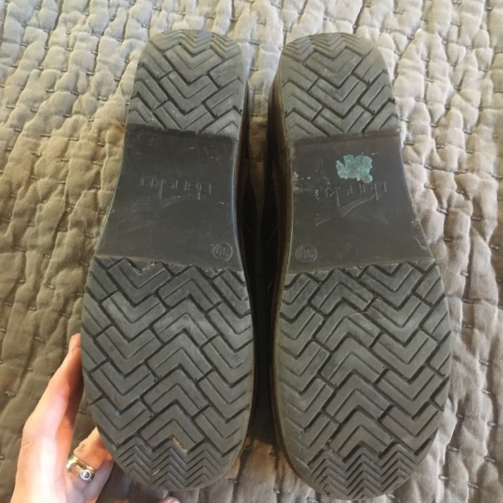 Dansko Brown Clog With Wood Grain Base. Size 39 - image 3